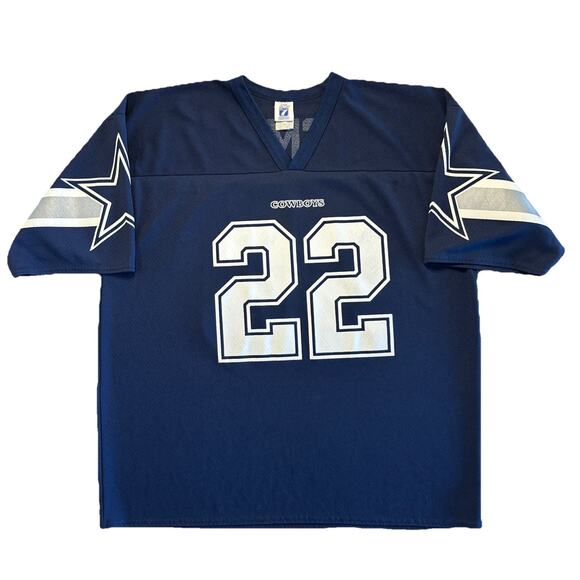 Vintage Logo 7 Dallas Cowboys Emmitt Smith #22 Mesh Jersey Mens XL - Picture 1 of 6